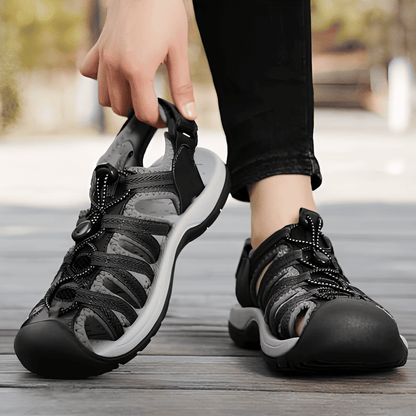 Sandalias Deportivas Mujer Negras Elegantes Cómodas