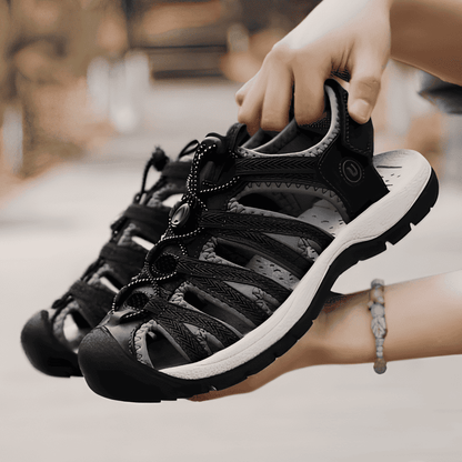 Sandalias Deportivas Mujer Negras Elegantes Cómodas