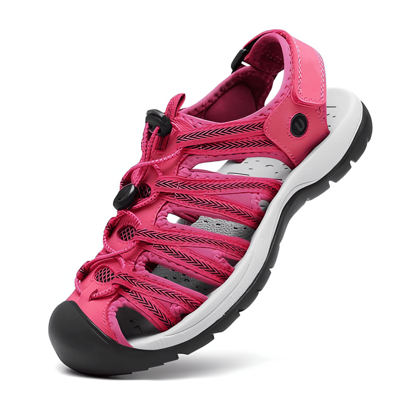 Sandalias Deportivas Mujer Rosadas Elegantes Casuales