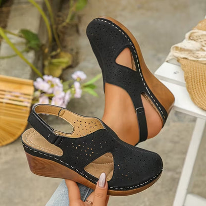 Sandalias Cerradas Mujer Negras Elegantes Cómodas