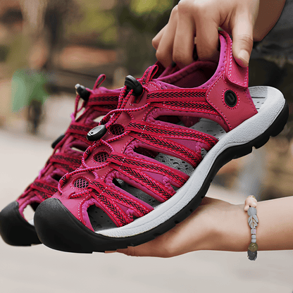 Sandalias Deportivas Mujer Rosadas Elegantes Casuales
