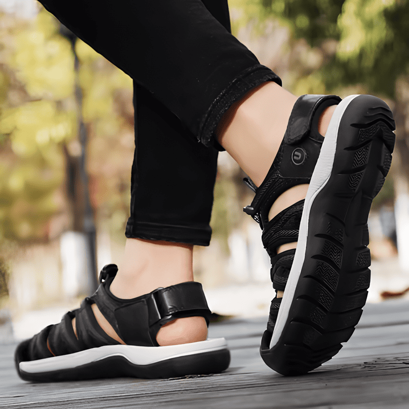 Sandalias Deportivas Mujer Negras Elegantes Cómodas