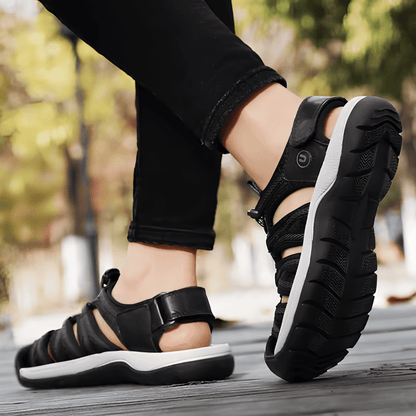 Sandalias Deportivas Mujer Negras Elegantes Cómodas